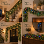 Decor Collective™ 2 pack (6-9)Ft Real Touch Christmas Garland with Lights