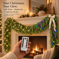 Decor Collective™ 2 pack (6-9)Ft Real Touch Christmas Garland with Lights